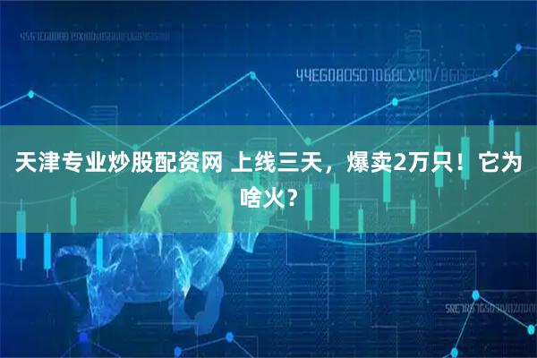 天津专业炒股配资网 上线三天，爆卖2万只！它为啥火？
